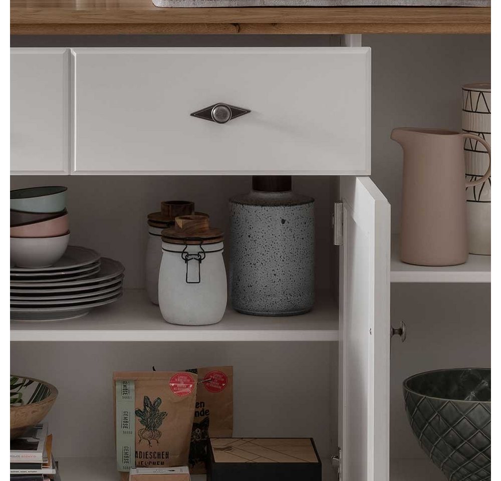 Pharao24 Sideboard Nadia, aus Massivholz – Bild 5 von 5