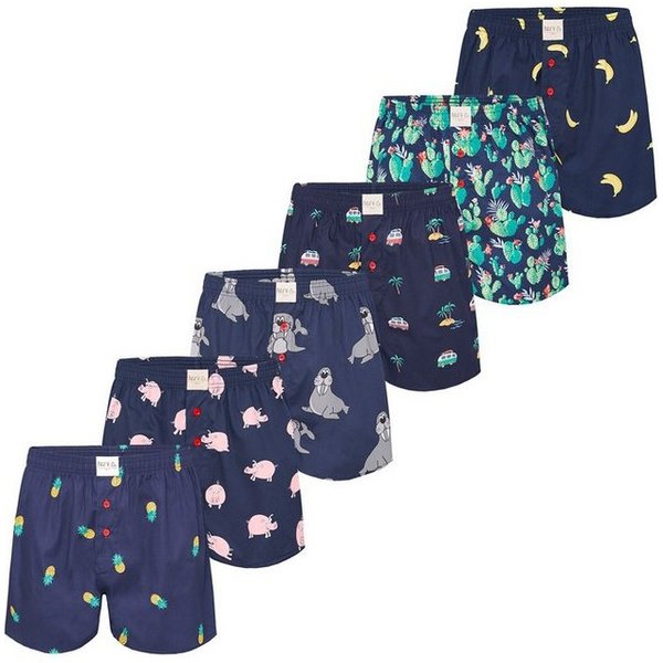 Phil & Co. Boxer Prints Herren Männer (6-St)