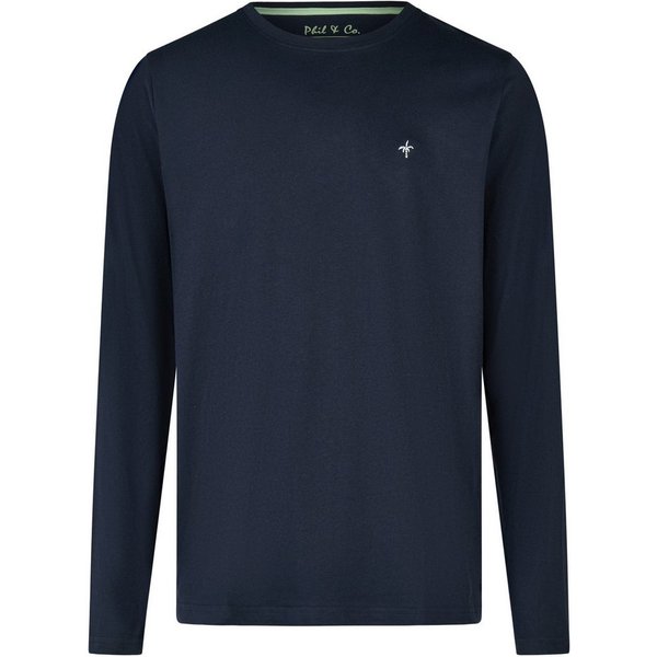 Phil & Co. Pyjamaoberteil Chill Factor (Packung, 1-tlg., 1-teilig) Herren Schlafanzugshirt Langarm Baumwolle Shirt