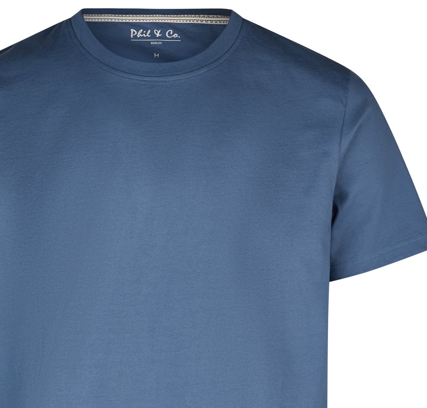 Phil & Co. Pyjamaoberteil Chill Factor (Packung, 1-tlg., 1-teilig) Herren Schlafanzugshirt Kurzarm Baumwolle T-Shirt – Bild 2 von 3