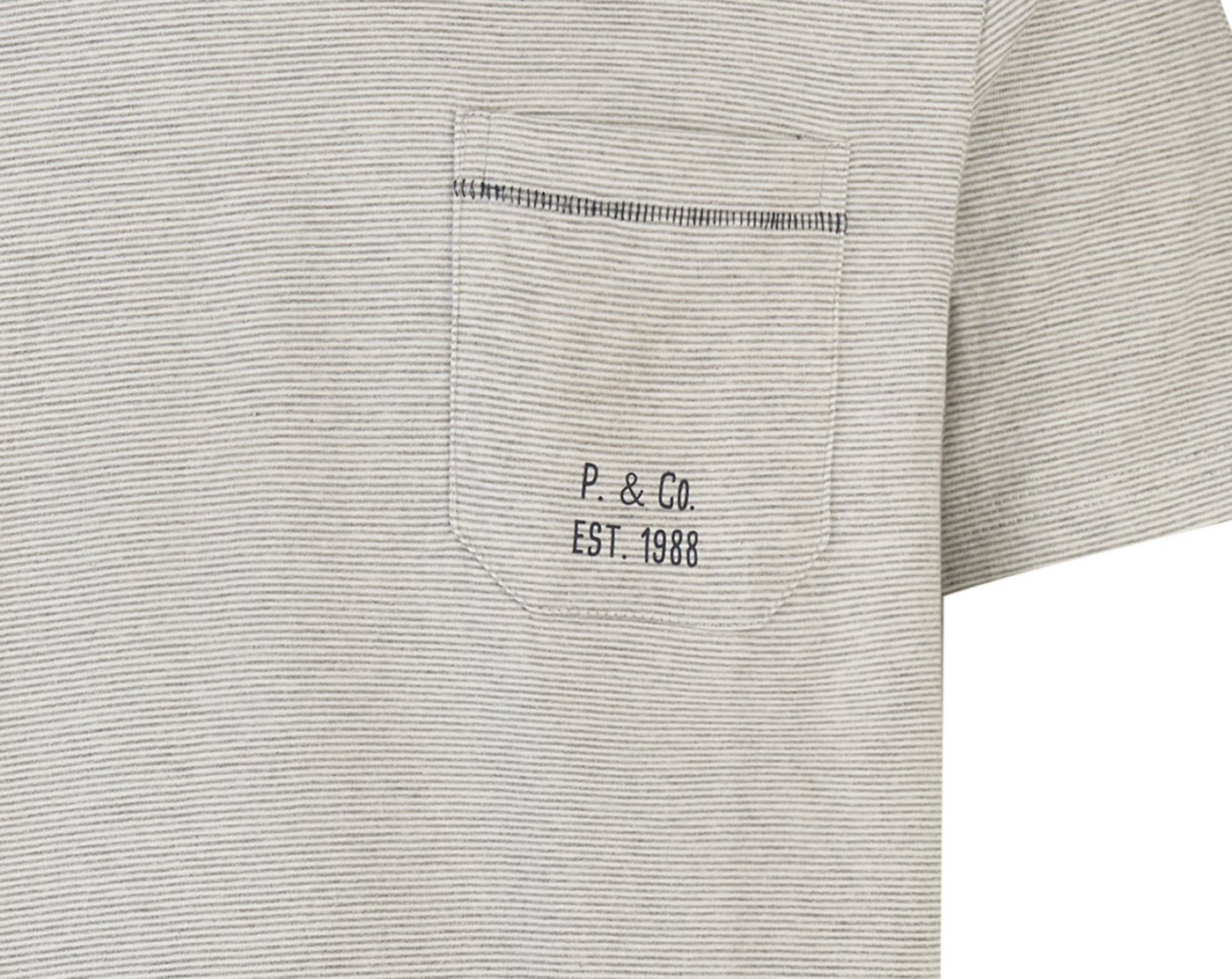 Phil & Co. Pyjamaoberteil Easy Sleep (Packung, 1-tlg., 1-teilig) Herren Schlafanzugshirt Kurzarm Baumwolle T-Shirt – Bild 3 von 3