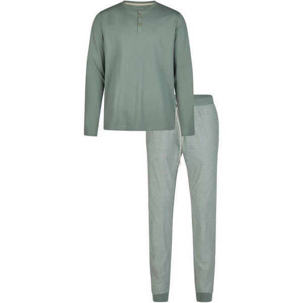 Phil & Co. Schlafanzug Modischer Herren Pyjama lang (2 tlg) Baumwolle