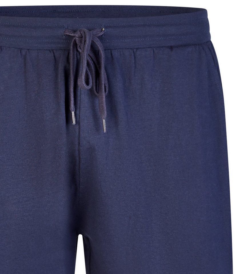 Phil & Co. Shorty Easy Sleep (Set, 2 tlg., 2-teilig) Herren Pyjama kurz Shorty Baumwolle Kurzarm Eingriffstaschen – Bild 5 von 5