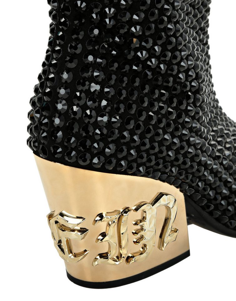 PHILIPP PLEIN Gothic Plein Mit Schmucksteinen High-Heel-Stiefel – Bild 4 von 4