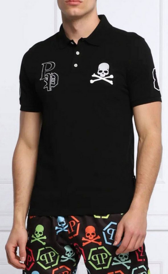 PHILIPP PLEIN Poloshirt SS Multi Skull Logo Polohemd – Bild 3 von 5