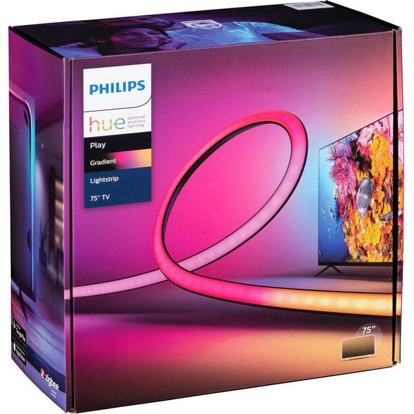 Philips Außen-Wandleuchte Hue Play Gradient LED Lightstrip TV 75 Zoll