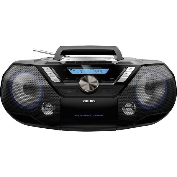 Philips AZB798T CD-Radio DAB+, UKW Bluetooth®, CD, Kassette, USB Schwarz Radio