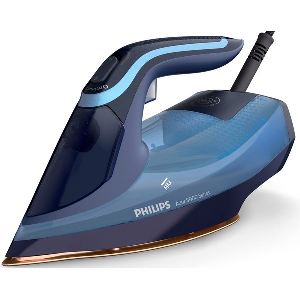 Philips Dampfbügeleisen DST8020/20 8000 Series, 3000 W, SteamGlide Elite Kupfer Bügelsohle, 300 ml Wassertank, 240 g Dampfstoß