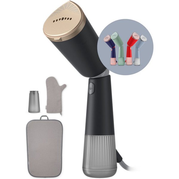 Philips Dampfbürste STH5030 "Styler", 120 ml und 200 ml Wassertank, Metallplatte, 1400 W, Steamer im schlanken Design, 2-in-1 Handschuh, Tasche, Stylemat inkl.