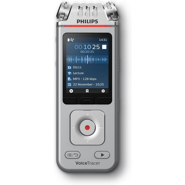 Philips DVT4110 Audiorecorder Digitales Diktiergerät (8GB, Clearvoice Technologie, WIFI, App Steuerung und Datentransfer)