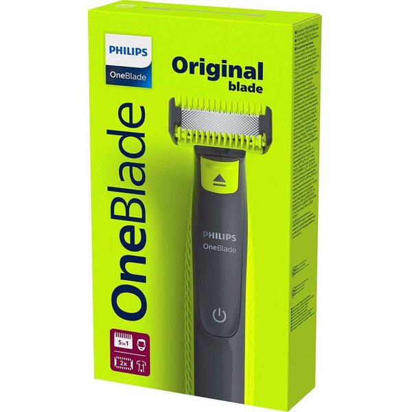 Philips Elektrorasierer OneBlade Face & Body Original QP2824/20, Aufsätze: 3, Geeignet für Jeden Hauttyp