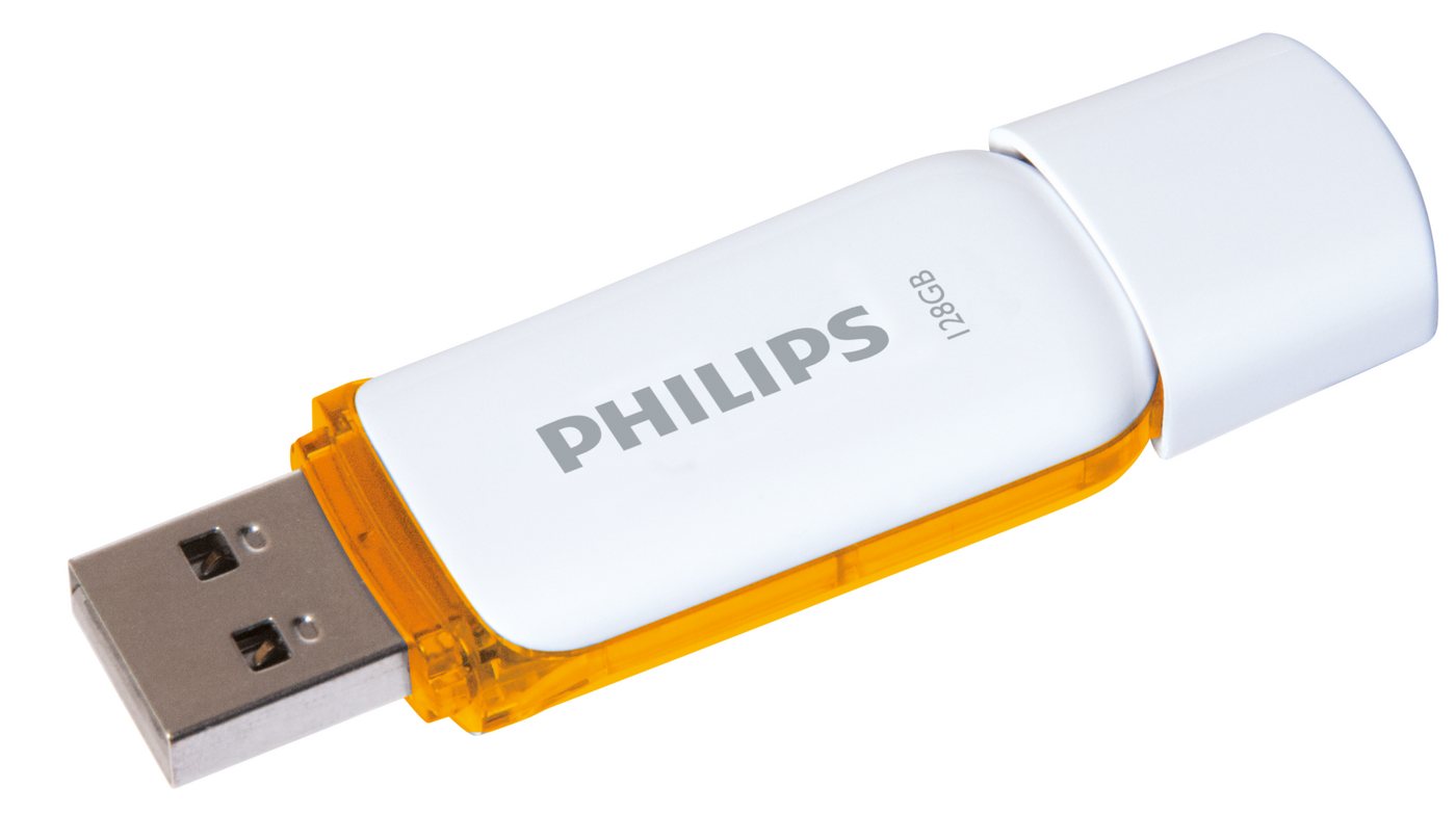 Philips FM12FD70D/00 USB-Stick (USB 2.0, Lesegeschwindigkeit 25,00 MB/s, Sunrise Orange®, 128GB, USB2.0, 2er Pack) – Bild 2 von 5