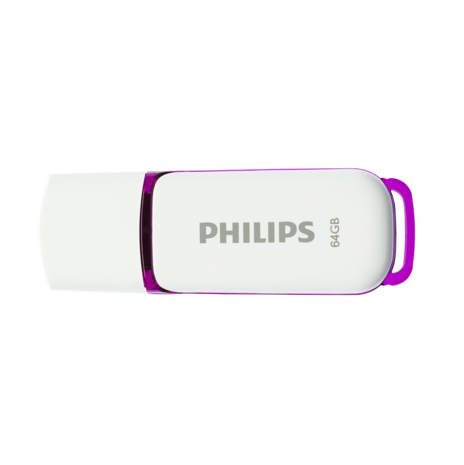 Philips FM64FD70B/00 USB-Stick (USB 2.0, Lesegeschwindigkeit 80,00 MB/s, Snow Edition Magic Purple®, 64 GB, USB 2.0, 1er Pack) – Bild 3 von 3