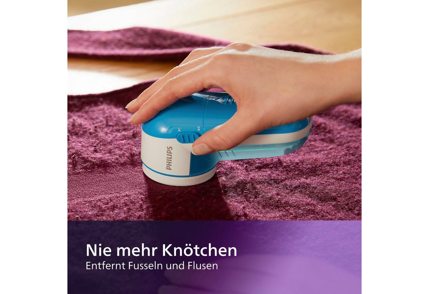 Philips Fusselrasierer GC026/00, batteriebetrieben, 2 Höheneinstellungen – Bild 5 von 5