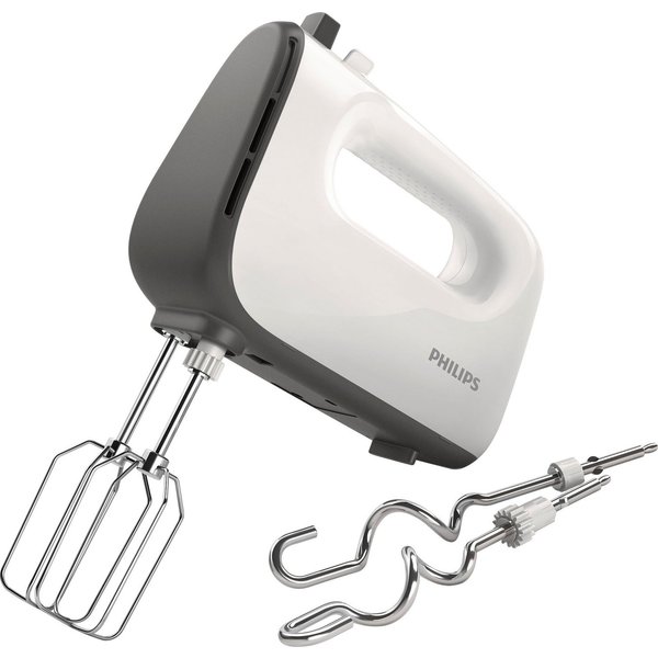 Philips Handmixer HR3741/00, 450 W, 5 Geschwindigkeiten plus Turbo, inkl. Quirle und Knethaken