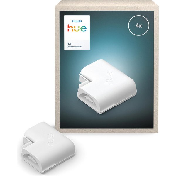 Philips Hue Kabelverbinder-Sortiment Flux Gradient LED-Streifen Zubehör, Eckverbinder, Set, 4-tlg., 4x Philips Hue Flux Gradient Lightstrip Zubehör, Eckverbinde