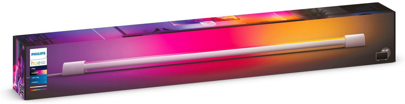 Philips Hue LED Lichtleiste Play Gradient Light Tube schwarz 75cm, Abschaltautomatik, Bluetooth, CCT - über Fernbedienung, Dimmfunktion, Einschlafhilfe, Farbste – Bild 4 von 5
