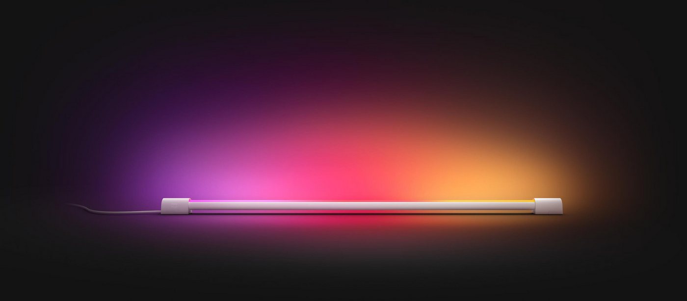 Philips Hue LED Lichtleiste Play Gradient Light Tube schwarz 75cm, Abschaltautomatik, Bluetooth, CCT - über Fernbedienung, Dimmfunktion, Einschlafhilfe, Farbste – Bild 5 von 5