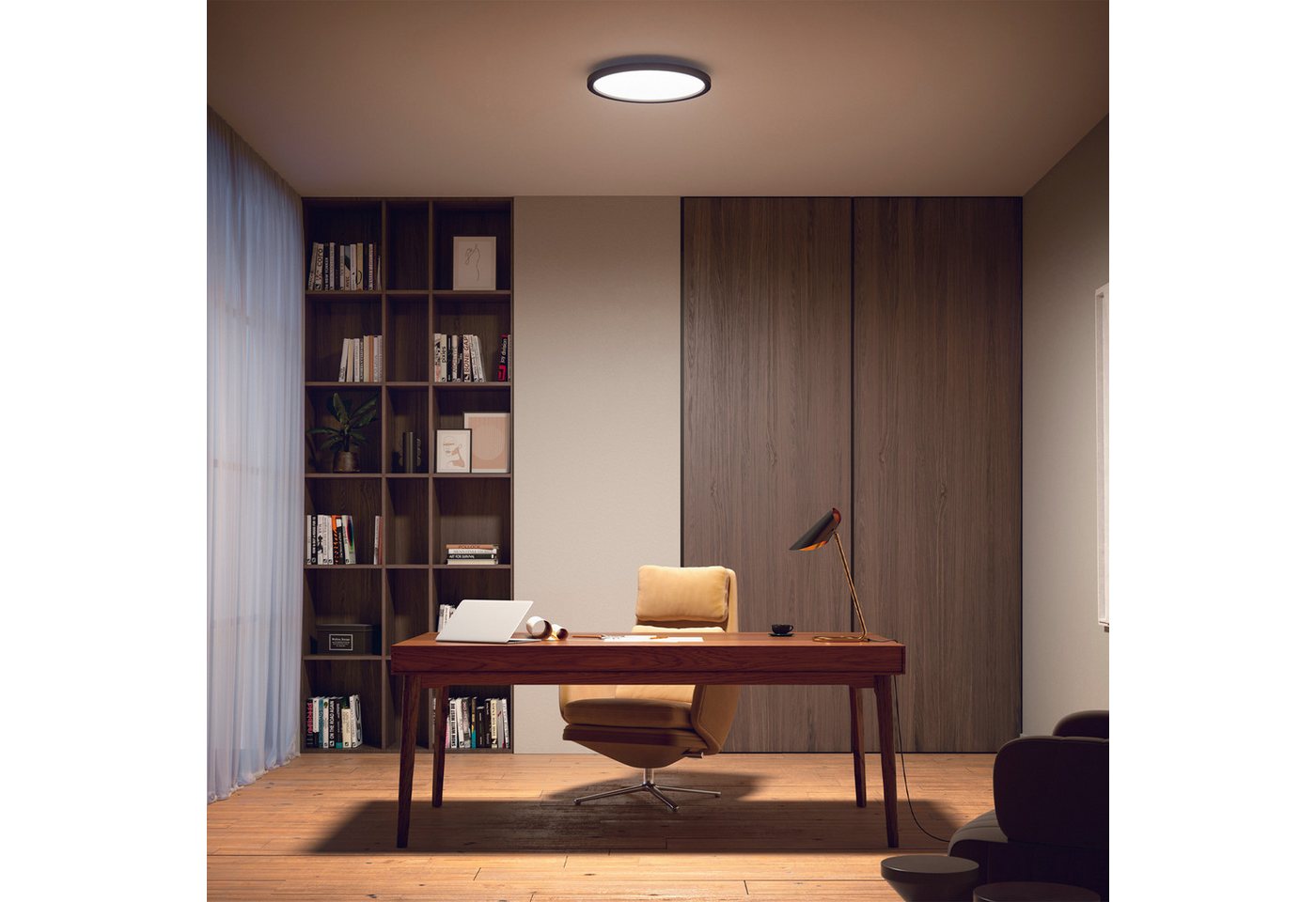 Philips Hue LED Panel White Ambiance Aurelle Panel, Abschaltautomatik, Bluetooth, CCT - über Fernbedienung, Dimmfunktion, Farbsteuerung, Leuchtdauer einstellbar – Bild 2 von 5