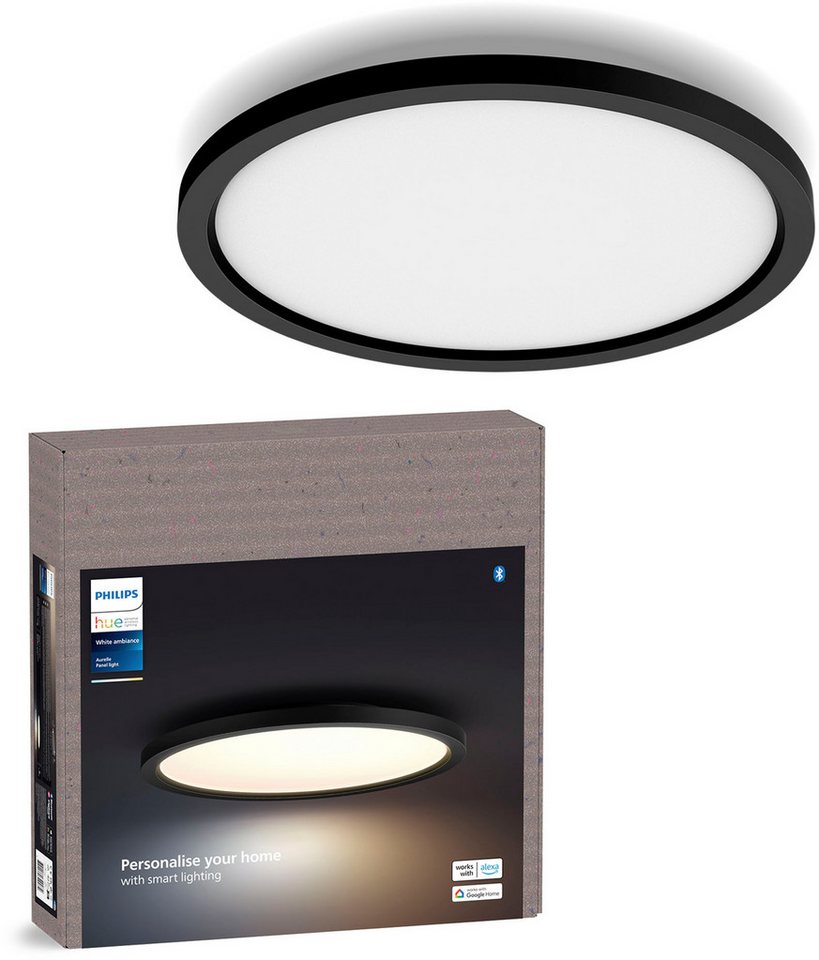 Philips Hue LED Panel White Ambiance Aurelle Panel, Abschaltautomatik, Bluetooth, CCT - über Fernbedienung, Dimmfunktion, Farbsteuerung, Leuchtdauer einstellbar – Bild 3 von 5