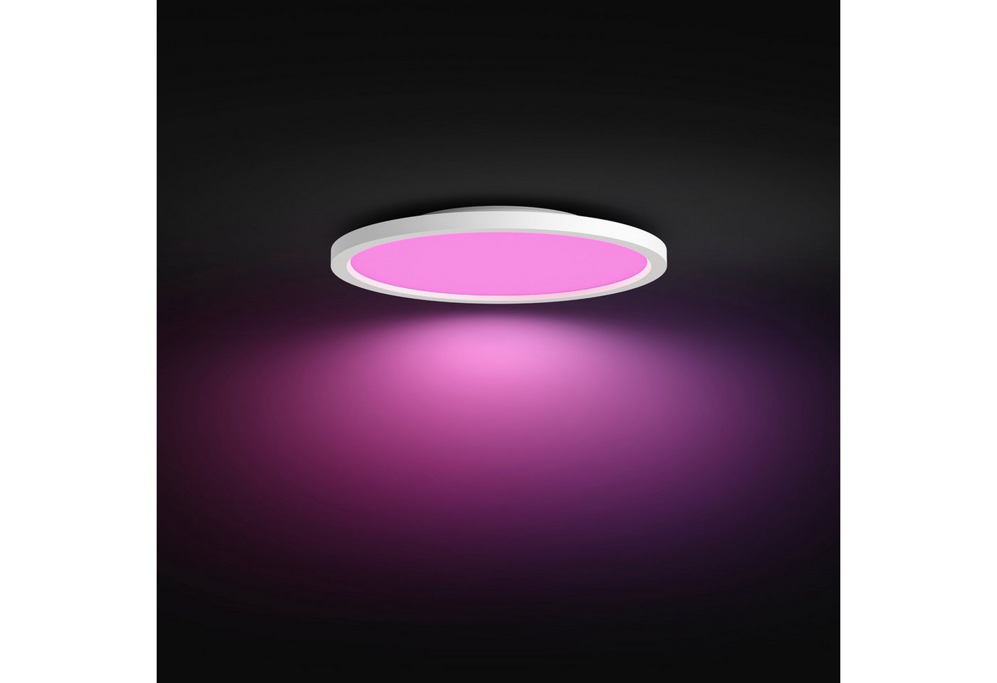 Philips Hue LED Panel White & Color Ambiance Devote Panelleuchte rund, 43 cm, Abschaltautomatik, Bluetooth, CCT - über Fernbedienung, Dimmfunktion, Farbsteuerun – Bild 3 von 5