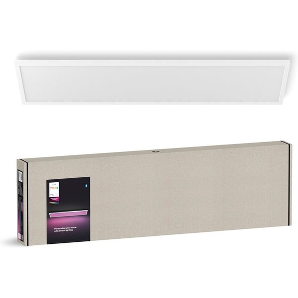 Philips Hue LED Panel White & Color Ambiance Surimu, 120x30cm, Abschaltautomatik, Bluetooth, CCT - über Fernbedienung, Dimmfunktion, Einschlafhilfe, Farbsteueru