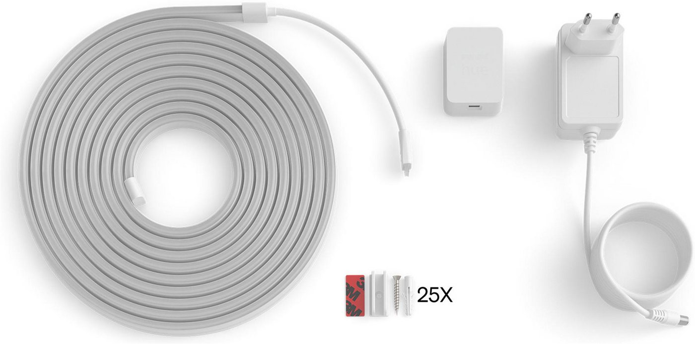 Philips Hue LED-Streifen Essential Flex Gradient LED-Streifen RGBIC farbfähig, lebendige Farben, flexible Innenbeleuchtung, komp. mit gängigen Smart-Home-Assist – Bild 3 von 5