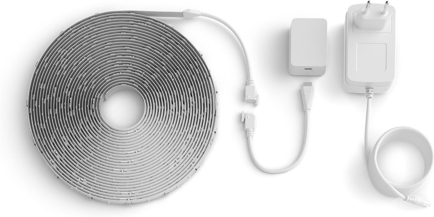 Philips Hue LED-Streifen Essential Gradient LED-Streifen RGBIC farbfähig, lebendige Farben, flexible Innenbeleuchtung, komp. mit gängigen Smart-Home-Assistenten – Bild 3 von 5