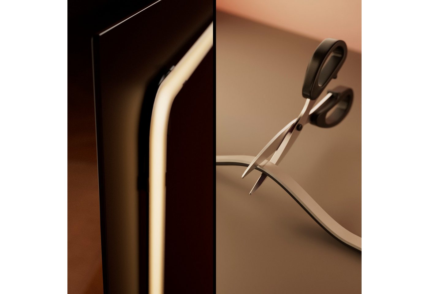 Philips Hue LED-Streifen Play Gradient Lightstrip Pro wahlweise für 65/85/100 Zoll TV, Zuschneidbar, RGBWWIC, weiche Farbverläufe, TV-Synchronisation – Bild 5 von 5