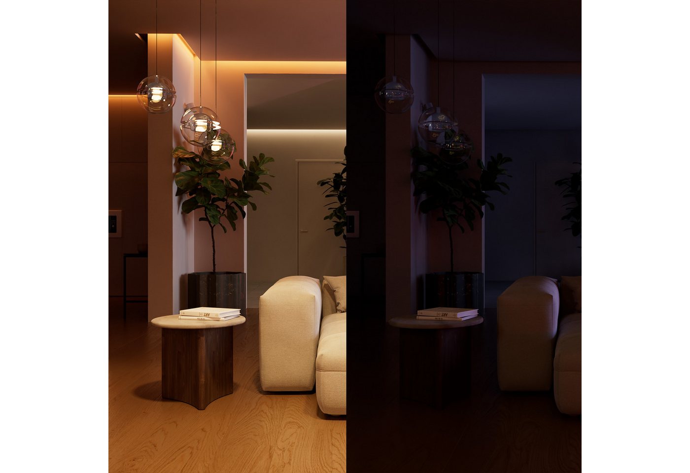 Philips Hue Schalter Wandschaltermodul, für nicht smarte Lampen (Ein/Aus), Netzbetrieb (Packung, 1-St), 2 Kanal/2C (6A / 400W LED / 1.380W Halogen), App‑ & Spra – Bild 4 von 5