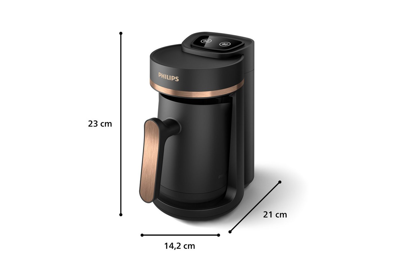 Philips Kaffeebereiter HD150/60 Türkischer Kaffeekocher 5000 Series, mit Funktion für langsames Brühen u. Überhitzungs- und Überlaufschutz – Bild 2 von 5