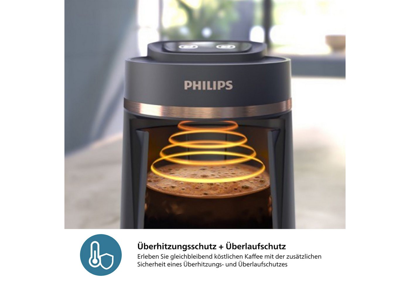 Philips Kaffeebereiter HD150/60 Türkischer Kaffeekocher 5000 Series, mit Funktion für langsames Brühen u. Überhitzungs- und Überlaufschutz – Bild 5 von 5