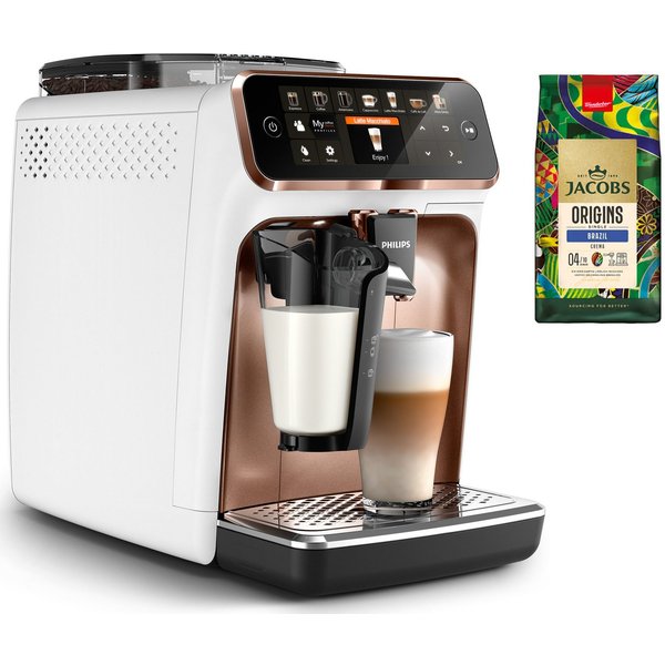 Philips Kaffeevollautomat EP5443/70 5400 Series, 12 Kaffeespezialitäten, LatteGo Milchsystem und 4 Benutzerprofilen