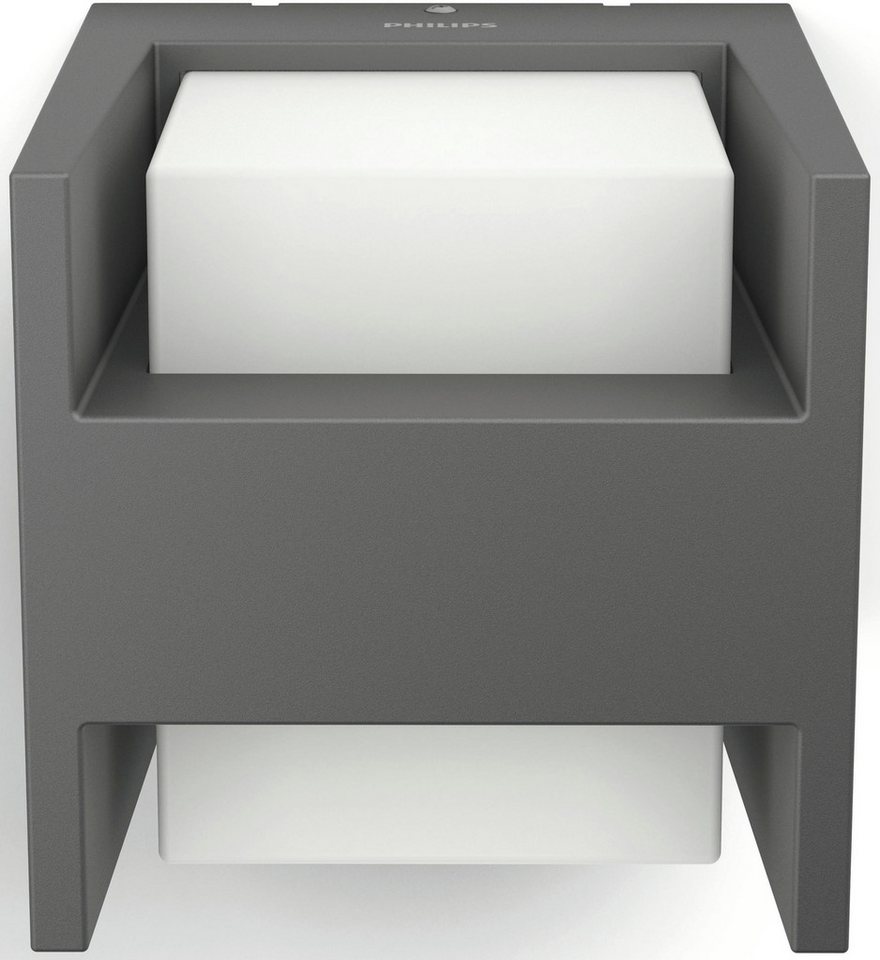 Philips LED Außen-Wandleuchte myGarden Arbour, 800lm, Anthrazit, LED fest integriert, Warmweiß – Bild 3 von 4
