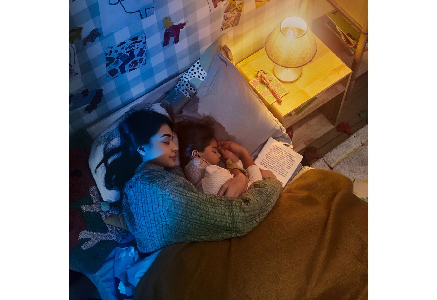 Philips LED Deckenleuchte Bliss 35W DC-Ventilator 28W, einziehbare Rotorblätter, Glitzeroptik, CCT - über Fernbedienung, Dimmer, Dimmfunktion, Ein-/Ausschalter, – Bild 3 von 5