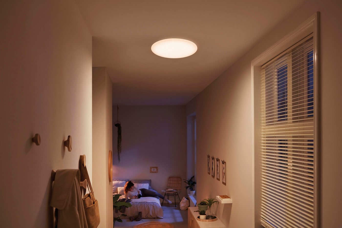 Philips LED Deckenleuchte Moire 17 W 2700 K Weiß, LED fest integriert, Warmweiß – Bild 2 von 5