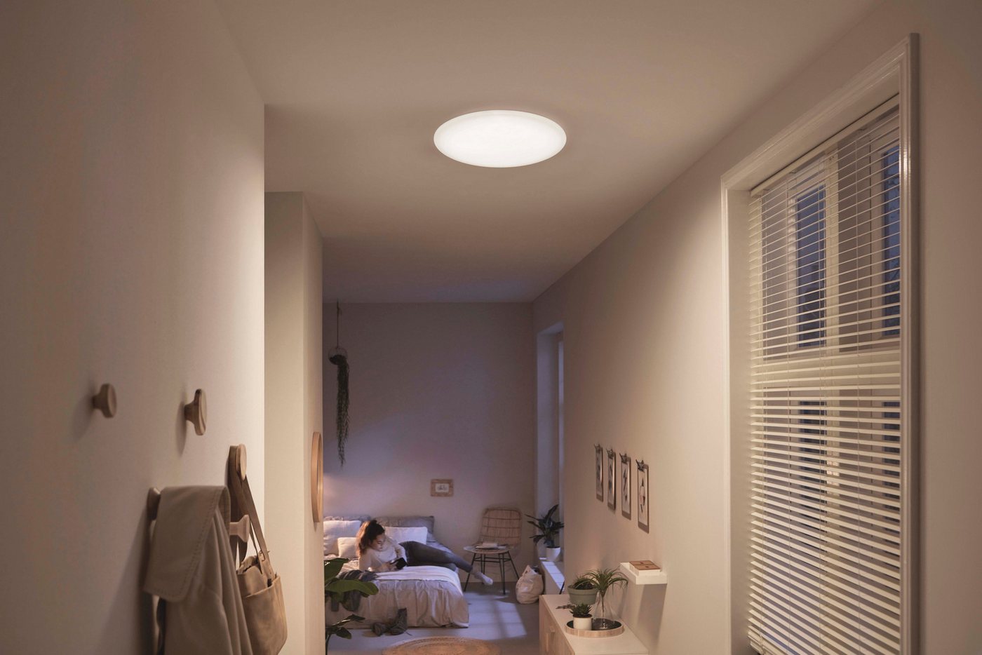Philips LED Deckenleuchte Moire CL200 36W, 4000 Kelvin, 3800 Lumen, rund 49cm, weiss, LED fest integriert, Neutralweiß – Bild 2 von 3