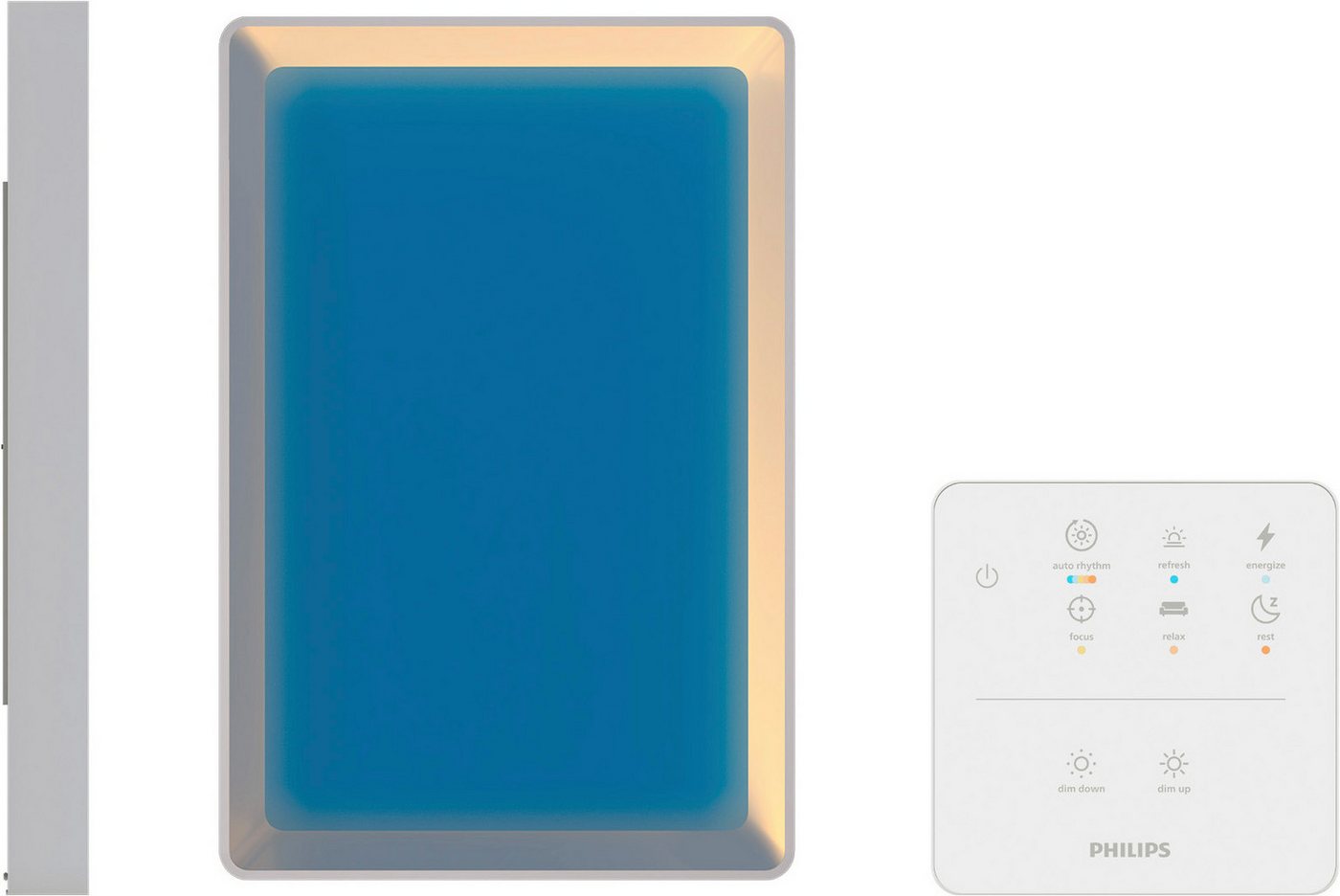 Philips LED Deckenleuchte Skylight LED Panel mit Tageslichtsimulation, IP44, Abschaltautomatik, CCT - über Fernbedienung, Dimmfunktion, Ein-/Ausschalter, Farbst – Bild 4 von 5