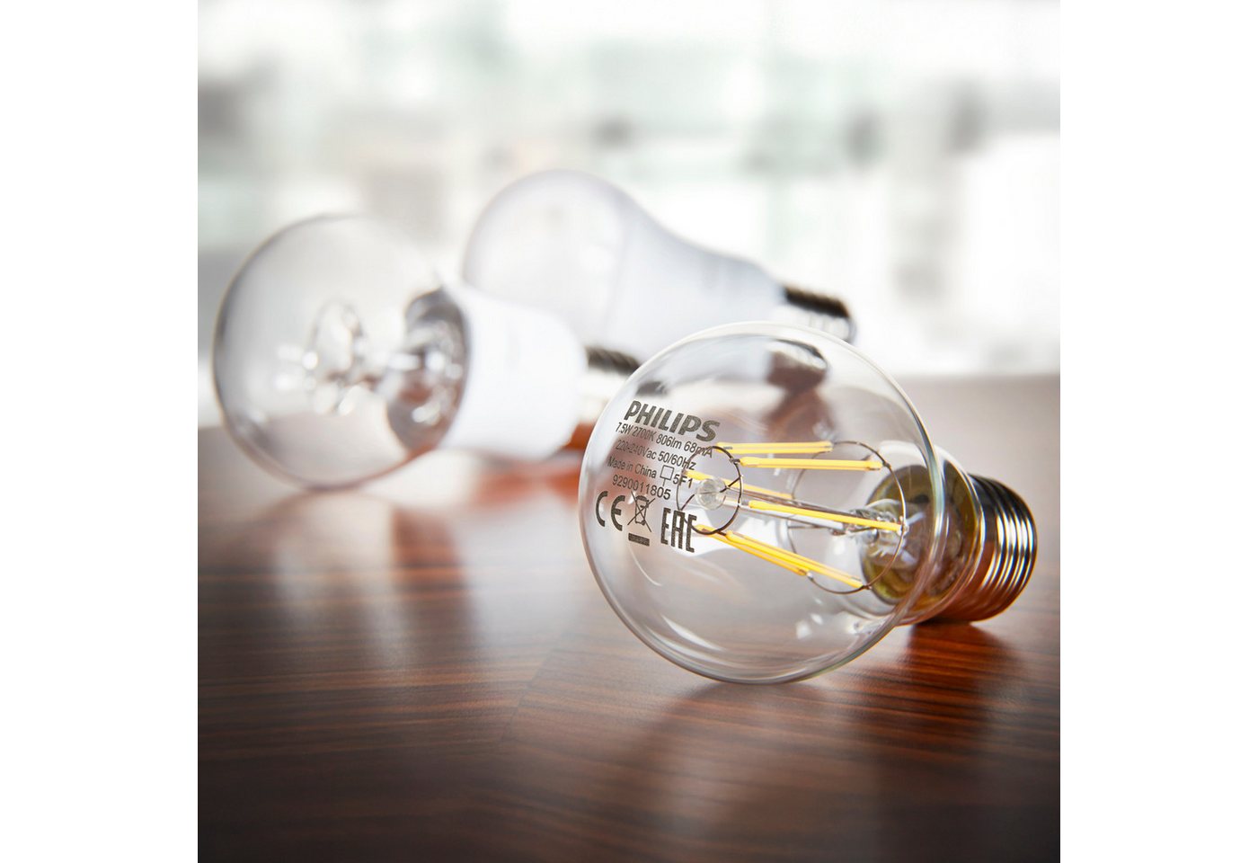 Philips LED-Leuchtmittel Classic 40W Non-Dim, E14, 6 St., Warmweiß – Bild 3 von 5