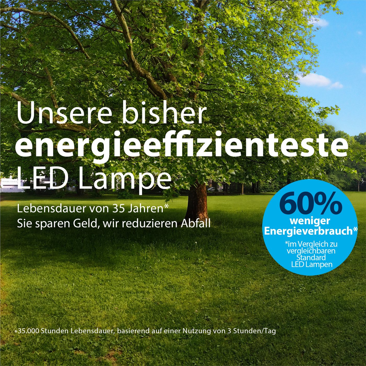 Philips LED-Leuchtmittel UltraEfficient 50W, GU10, 3 St., Warmweiß, 2700 K, 3er Set, warmweiß, 375 Lumen, EyeComfort – Bild 3 von 5