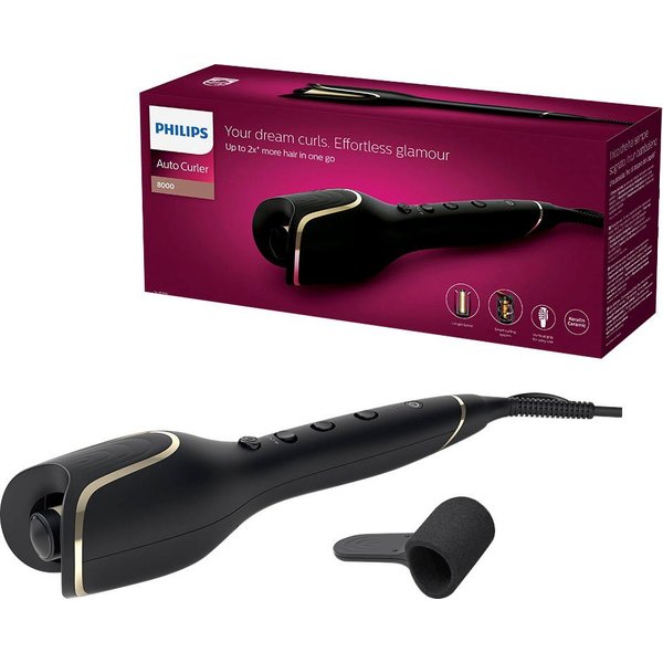 Philips Lockendreher MoistureProtect Autocurler BHB876/00, Keramik-Beschichtung mit Keratinveredelung, StyleCare Prestige
