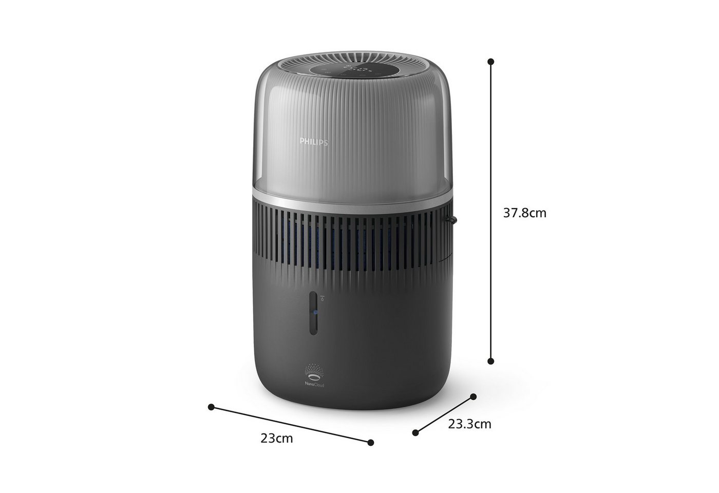 Philips Luftbefeuchter HU5710/03 5000 Series, 4,5 l Wassertank, für 56 m² Räume, mit NanoCloud Technologie – Bild 5 von 5