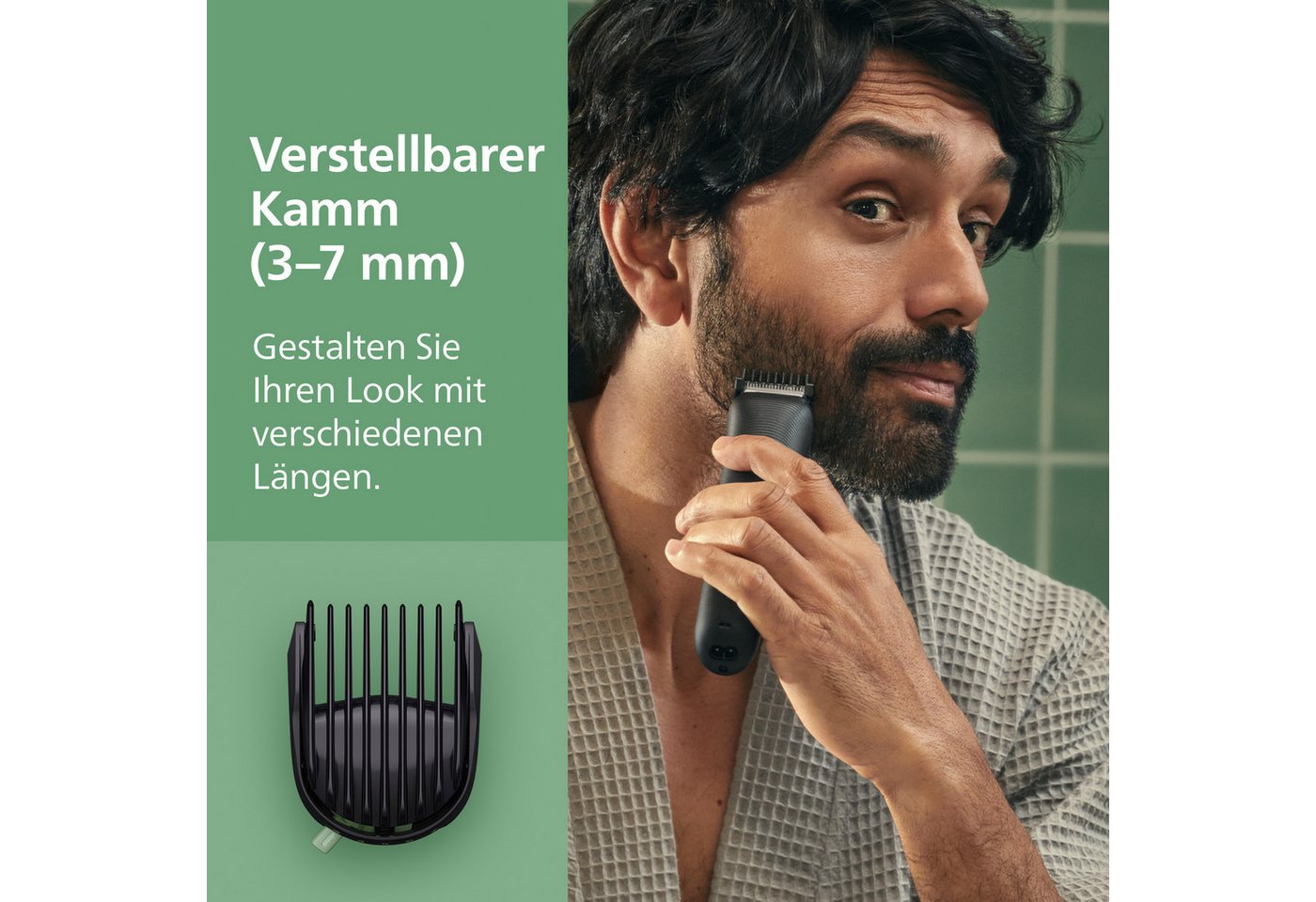 Philips Multifunktionstrimmer Series 3000 MG3945/15, 9-in-1-Trimmer für Gesicht, Körper und Kopfhaare – Bild 2 von 5