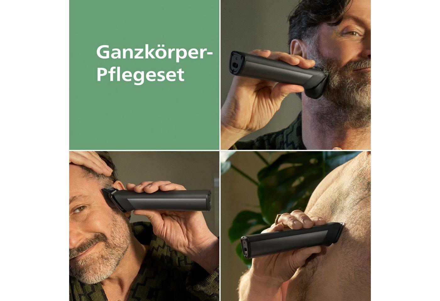 Philips Multifunktionstrimmer Series 9000 MG9557/15, 20-in-1-Trimmer für Gesicht, Körper und Kopfhaare – Bild 2 von 5