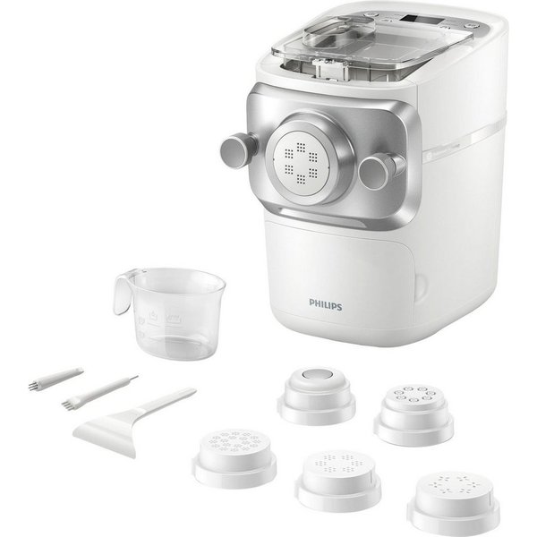 Philips Nudelmaschine Pastamaker HR2660/00 Avance Collection, 200 W, inkl. Form-, Knet- und Pressfunktion und 6 Formscheiben