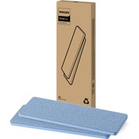 Philips OneUp Ersatzpad XV1882/20 Mikrofaserpad (Mikrofaser, 12x35 cm, 2-tlg., für empfindliche und nicht saugfähige Hartböden (Holzböden) geeignet)