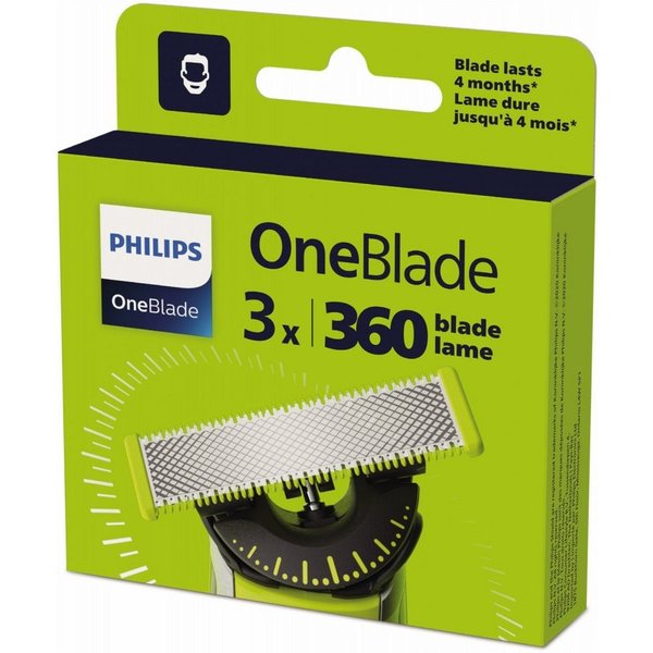 Philips Rasierklingen QP430/50 OneBlade 3er Pack - Ersatzklingen - silber
