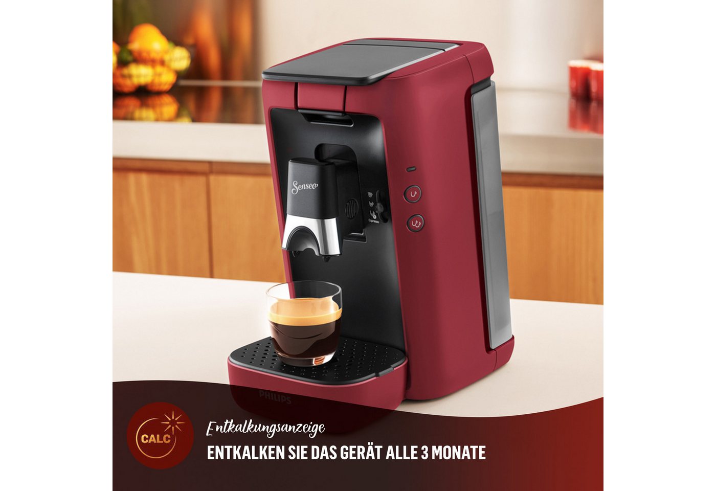 Philips Senseo Kaffeepadmaschine Maestro CSA260/90, mit drei Kaffee-Einstellungen, Memo-Funktion – Bild 4 von 5