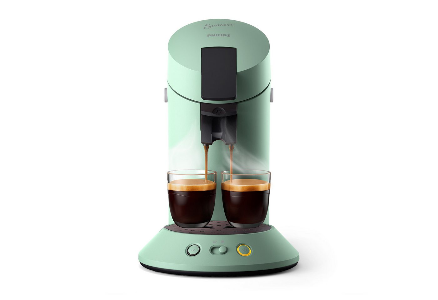Philips Senseo Kaffeepadmaschine Original Plus CSA210/80, mit zwei Kaffee-Einstellungen, Gratis-Zugabe 1 Flüssigentkalker – Bild 2 von 5