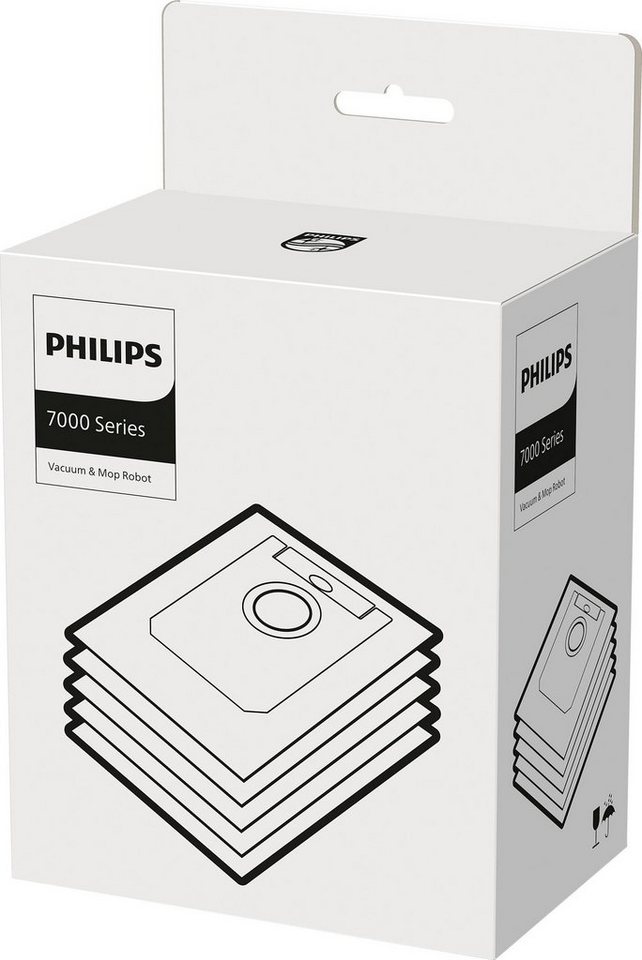 Philips Staubsaugerbeutel XV1472/00, 5 St., passend für Philips 7000 Series XU7000/01 und XU7100/01, 5er Pack – Bild 4 von 5